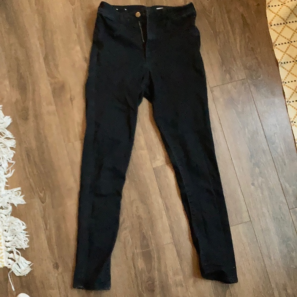 H&M Skinny Ankle High Waist Black Jean— Size 29
